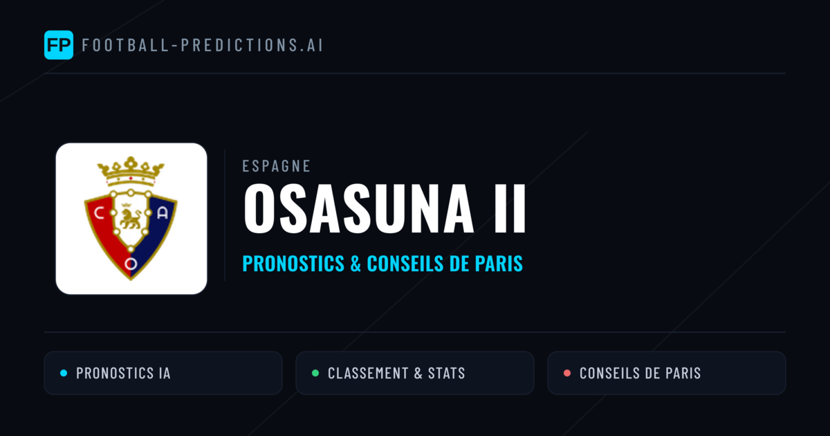 Osasuna II Pronostics & Statistiques