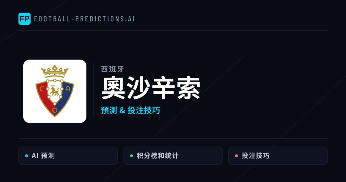 奧沙辛索 運彩分析｜足球預測與數據