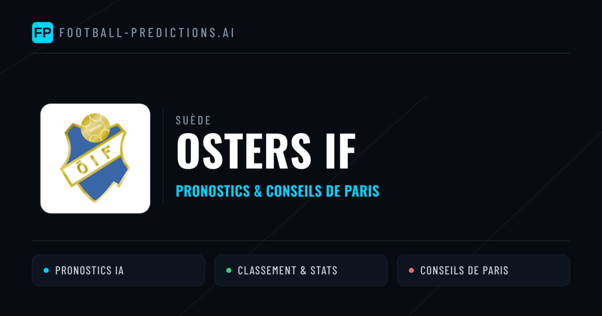 Osters IF Pronostics & Statistiques