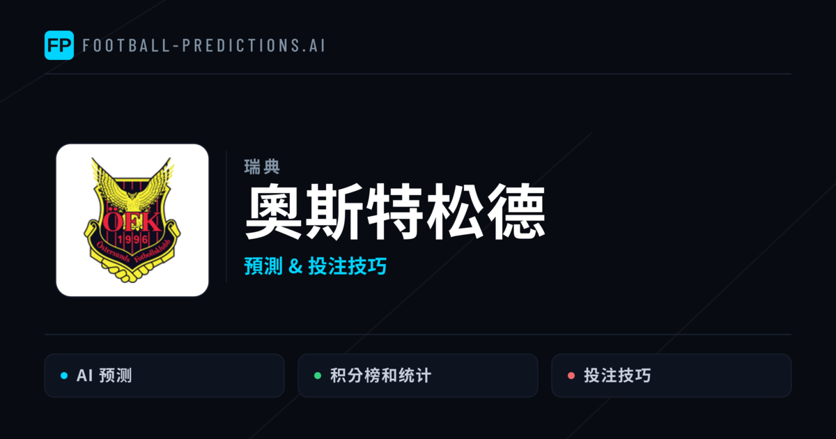奧斯特松德 運彩分析|足球預測與數據