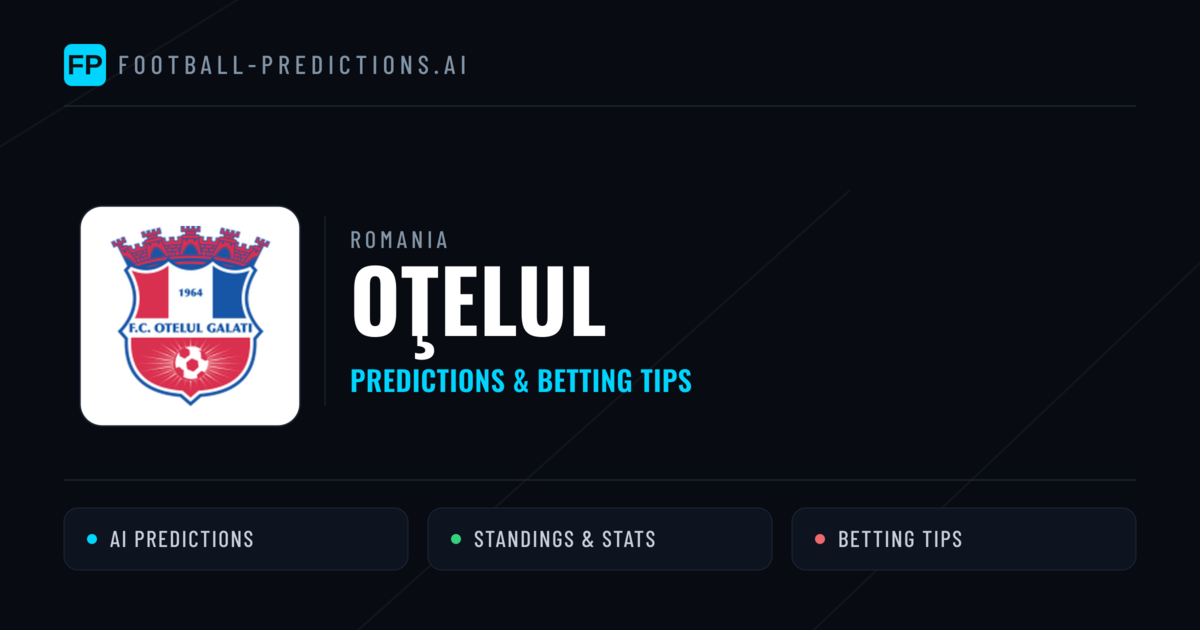 Oţelul Predictions & Stats