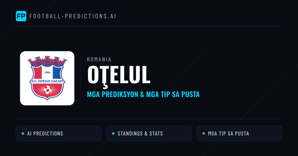Oţelul Predictions & Stats