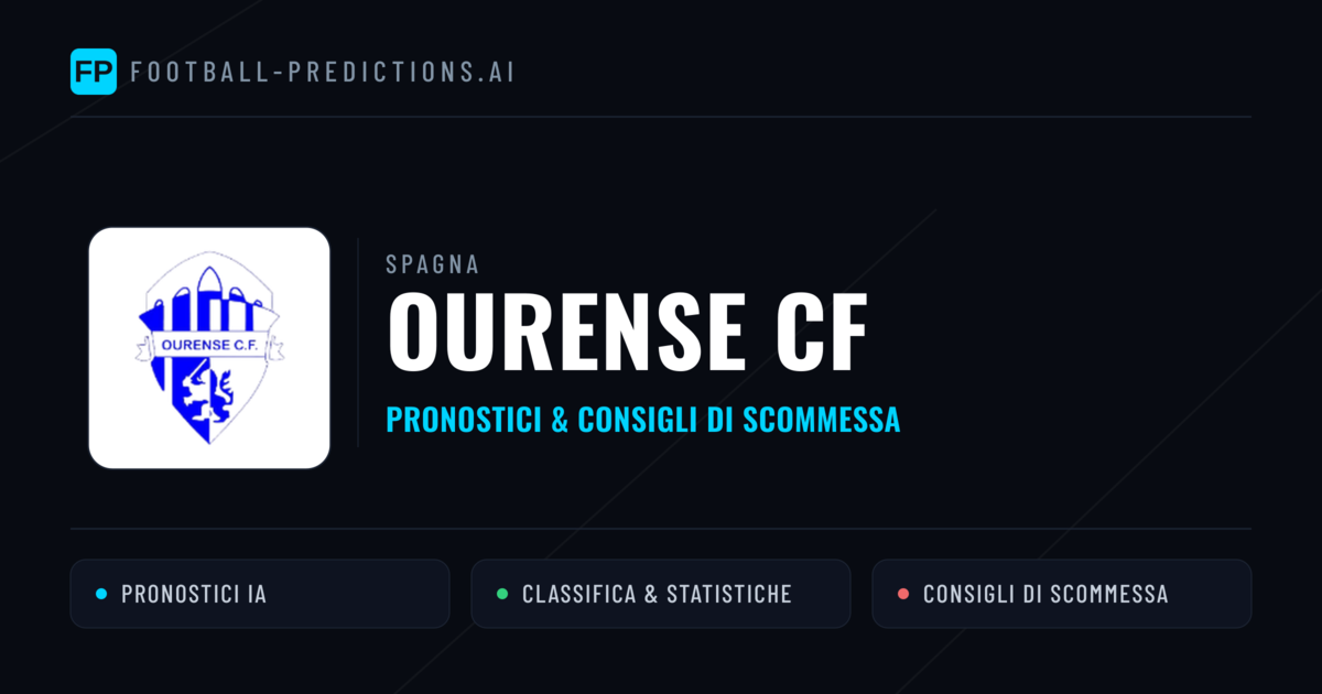 Pronostici e Statistiche Ourense CF