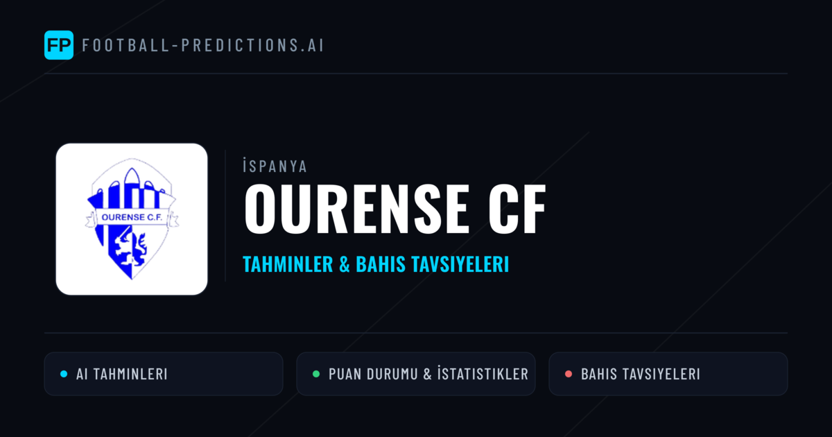 Ourense CF Tahminleri & İstatistikler