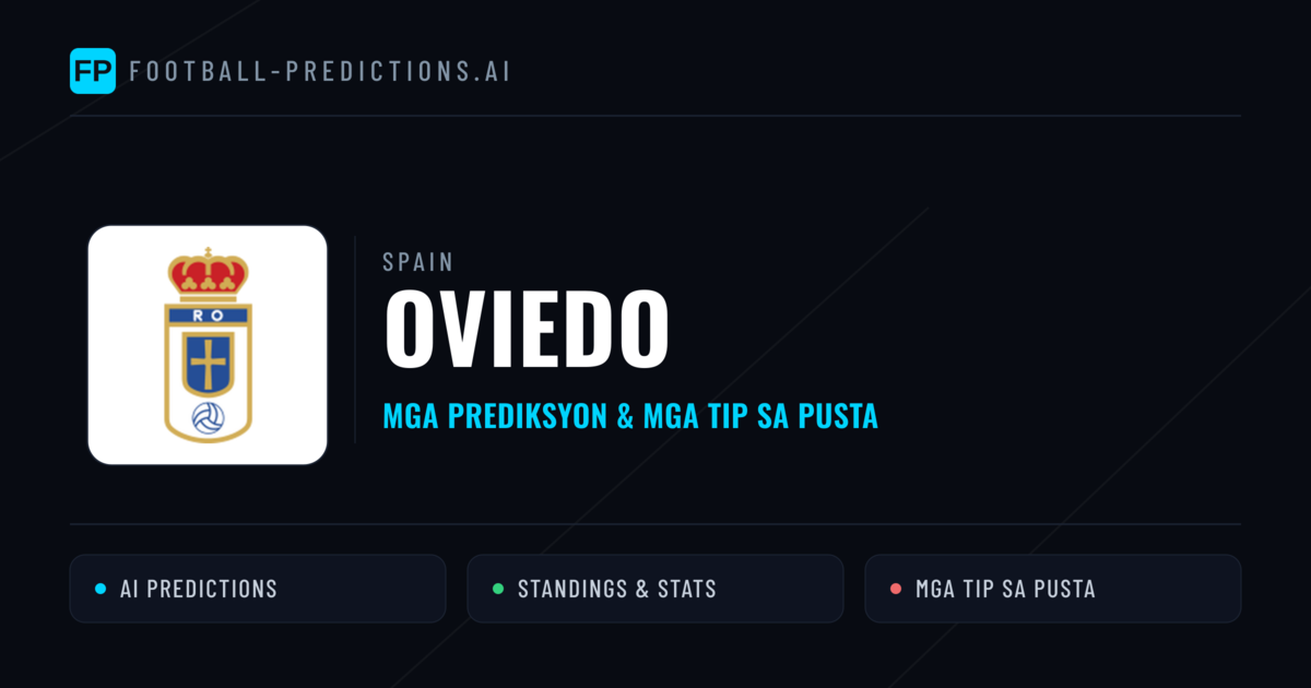 Oviedo Predictions & Stats