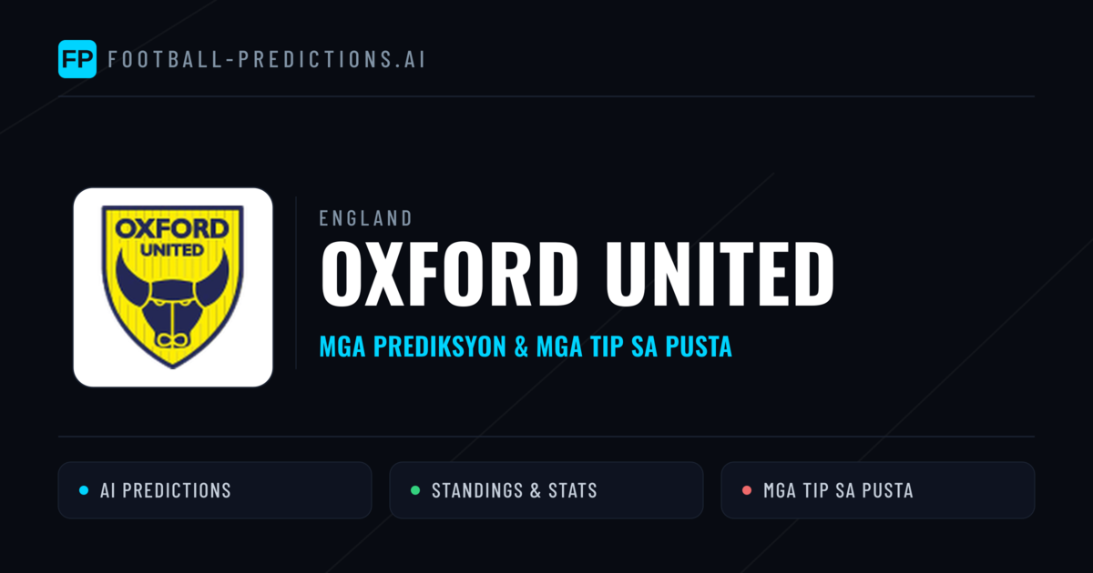 Oxford United Predictions & Stats