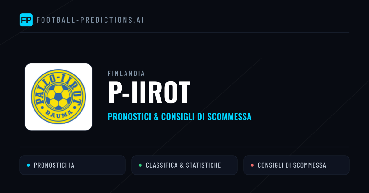 Pronostici e Statistiche P-Iirot