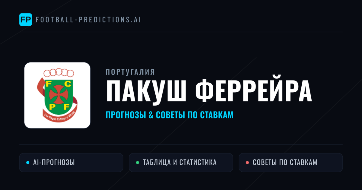 Пакуш Феррейра прогнозы и статистика