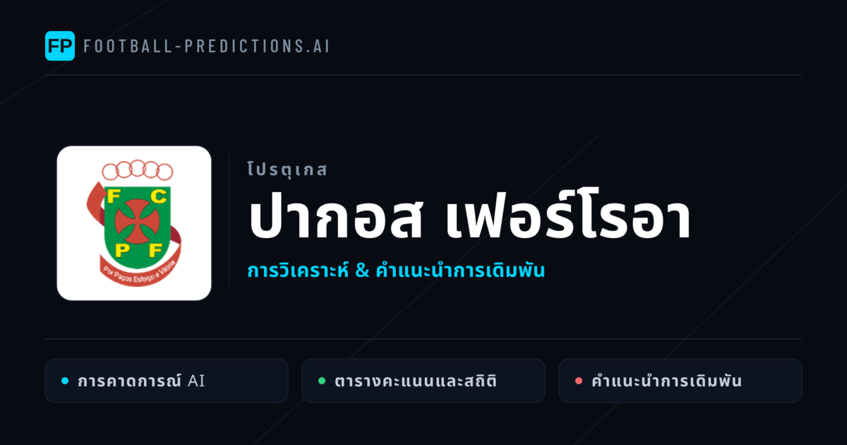 ปากอส เฟอร์โรอา การวิเคราะห์และสถิติ