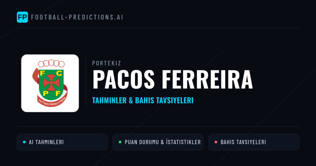 Pacos Ferreira Tahminleri & İstatistikler