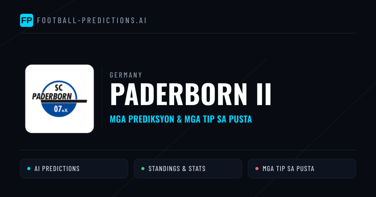 Paderborn II Predictions & Stats