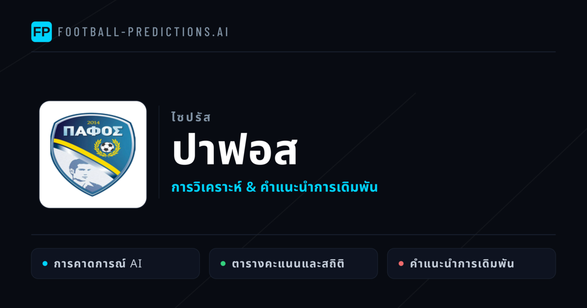 ปาฟอส การวิเคราะห์และสถิติ