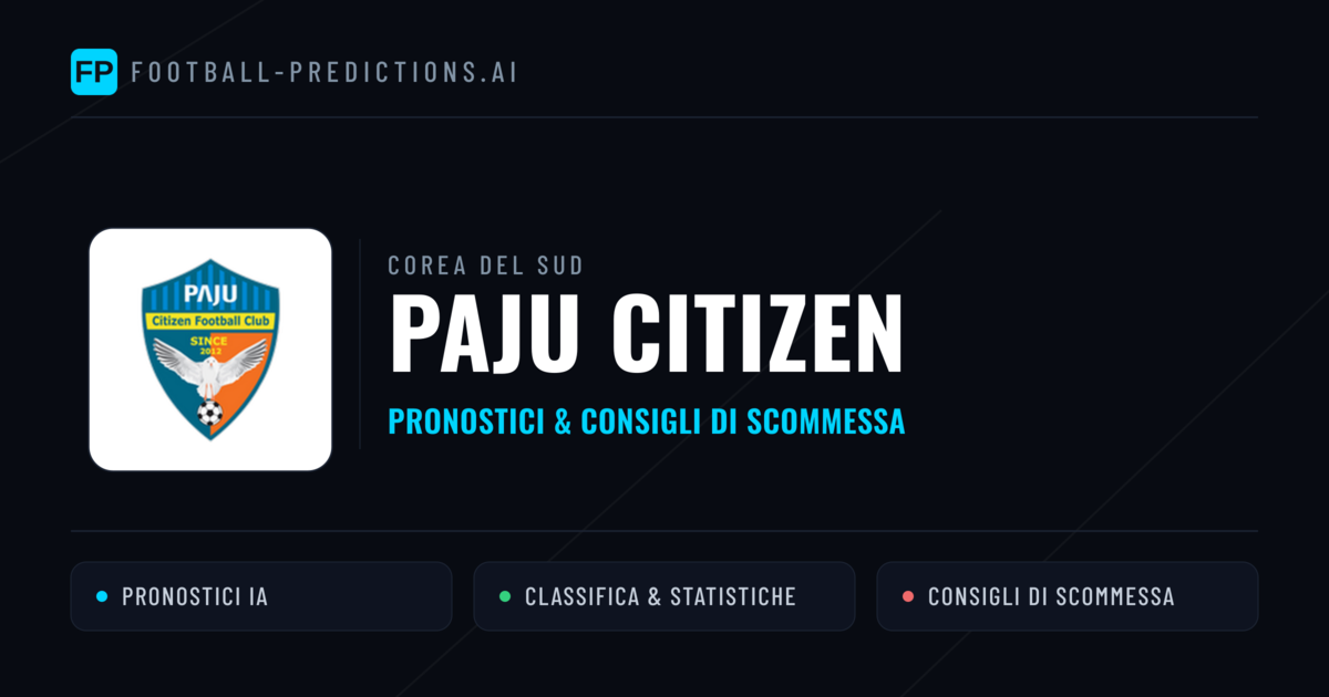 Pronostici e Statistiche Paju Citizen