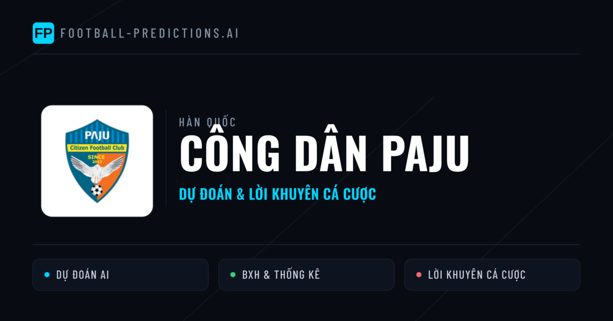 Công dân Paju Dự đoán & Thống kê