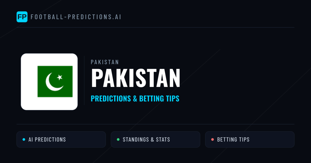Pakistan Predictions & Stats
