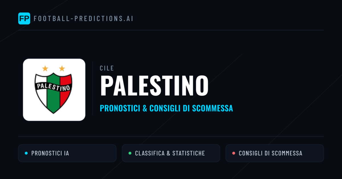 Pronostici e Statistiche Palestino