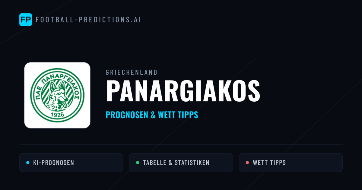 Panargiakos Prognosen & Statistiken