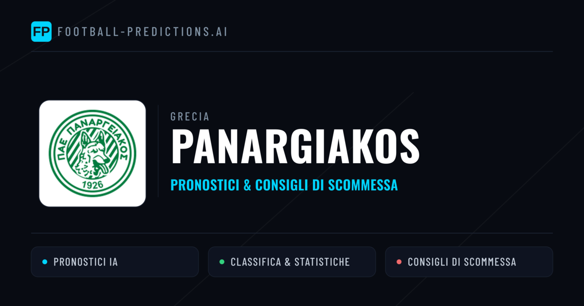 Pronostici e Statistiche Panargiakos