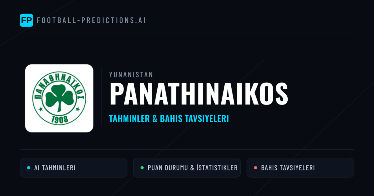 Panathinaikos Tahminleri & İstatistikler