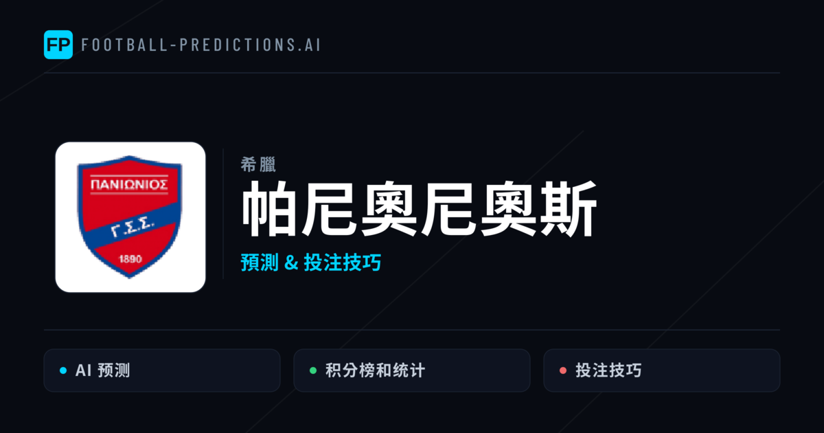 帕尼奧尼奧斯 運彩分析｜足球預測與數據
