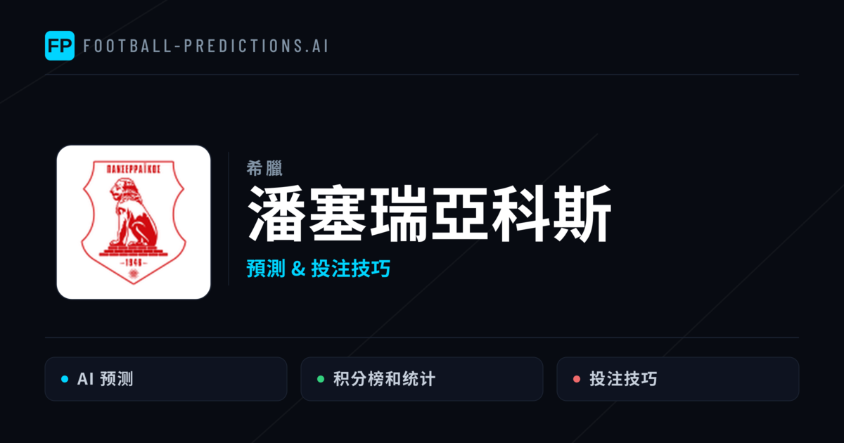 潘塞瑞亞科斯 運彩分析｜足球預測與數據
