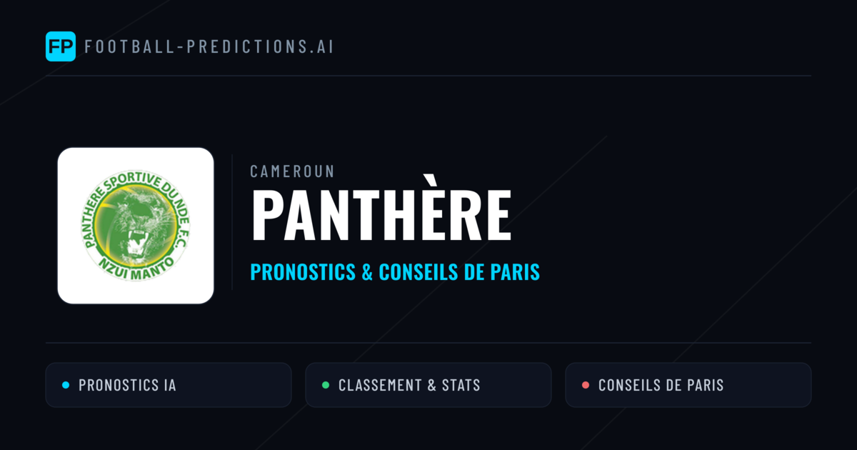 Panthère Pronostics & Statistiques