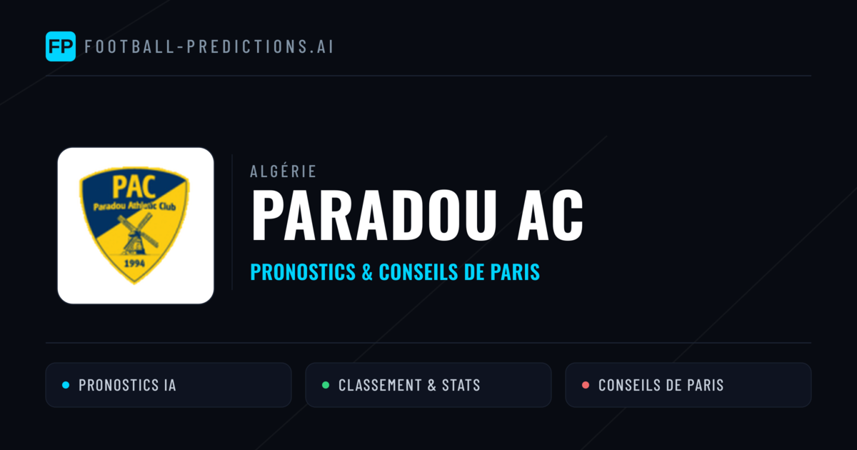 Paradou AC Pronostics & Statistiques