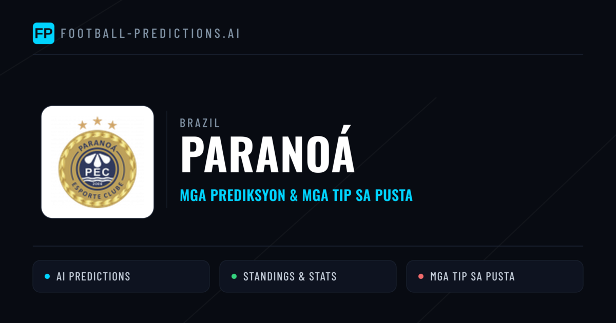 Paranoá Predictions & Stats