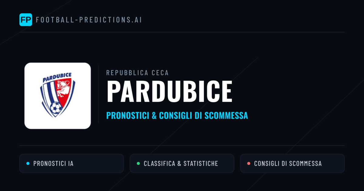 Pronostici e Statistiche Pardubice