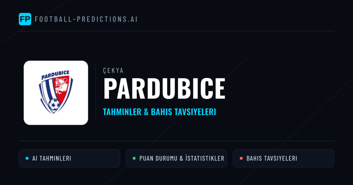 Pardubice Tahminleri & İstatistikler