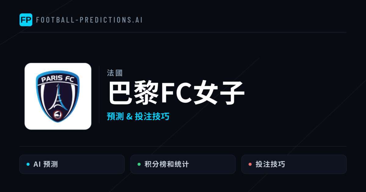 巴黎FC女子 運彩分析|足球預測與數據