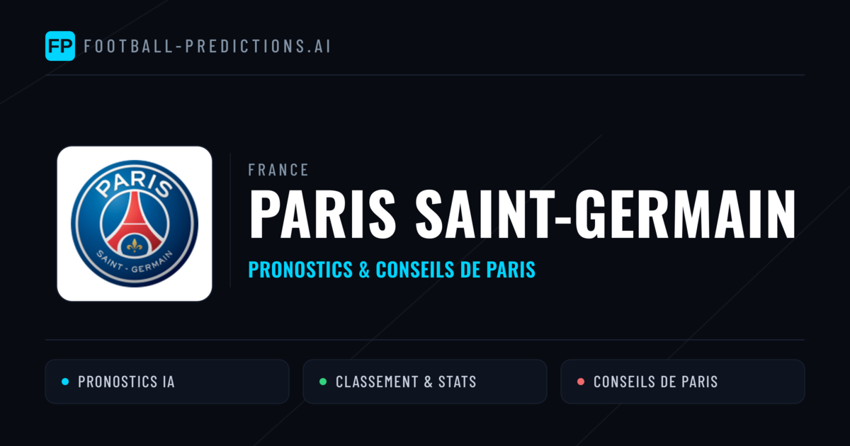 Paris Saint-Germain Pronostics & Statistiques