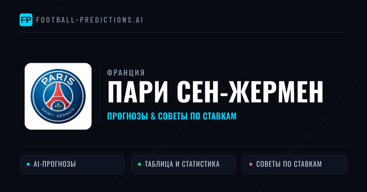 Пари Сен-Жермен прогнозы и статистика