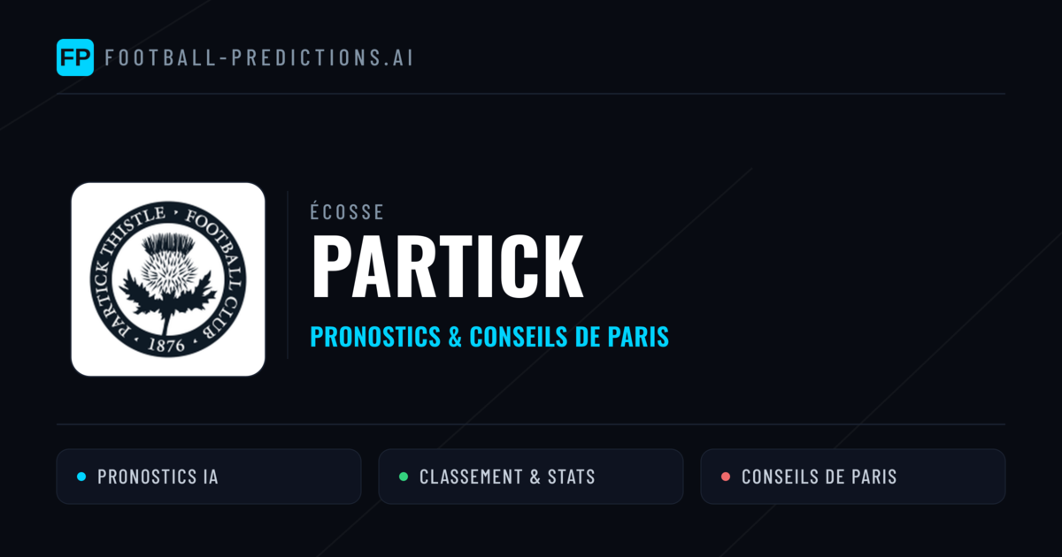 Partick Pronostics & Statistiques