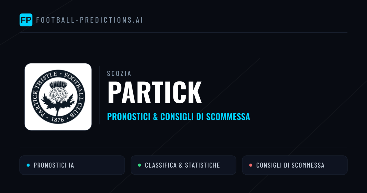Pronostici e Statistiche Partick