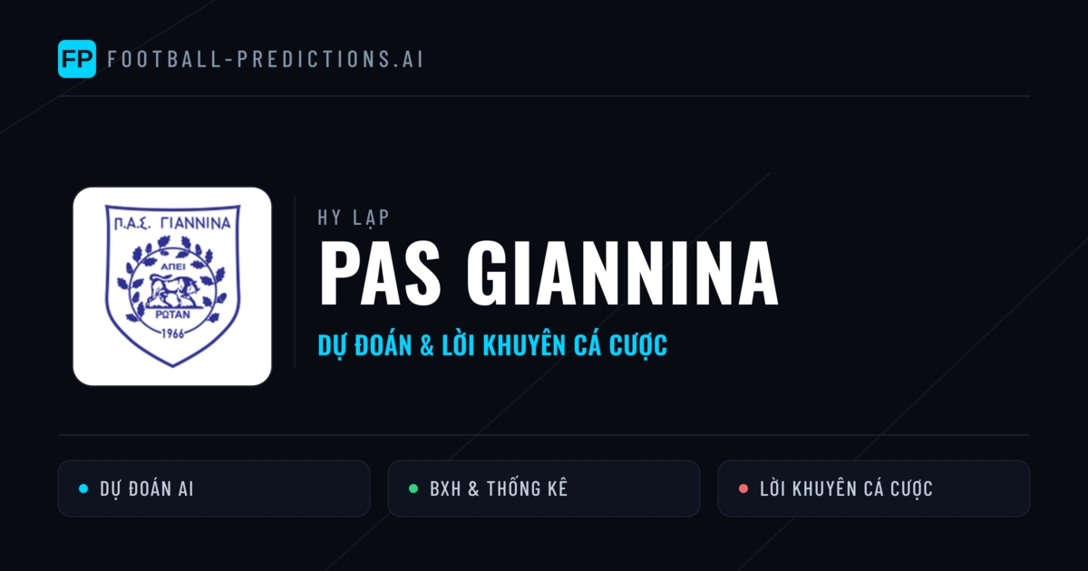 PAS Giannina Dự đoán & Thống kê