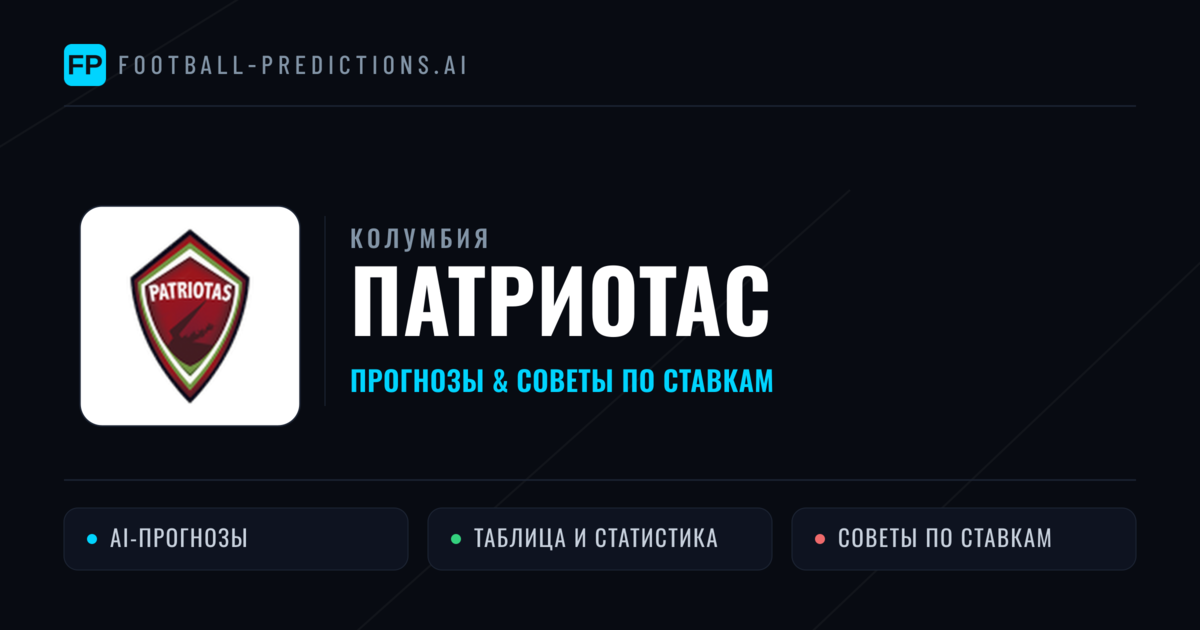 Патриотас прогнозы и статистика