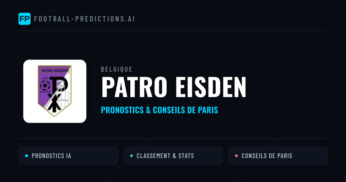 Patro Eisden Pronostics & Statistiques