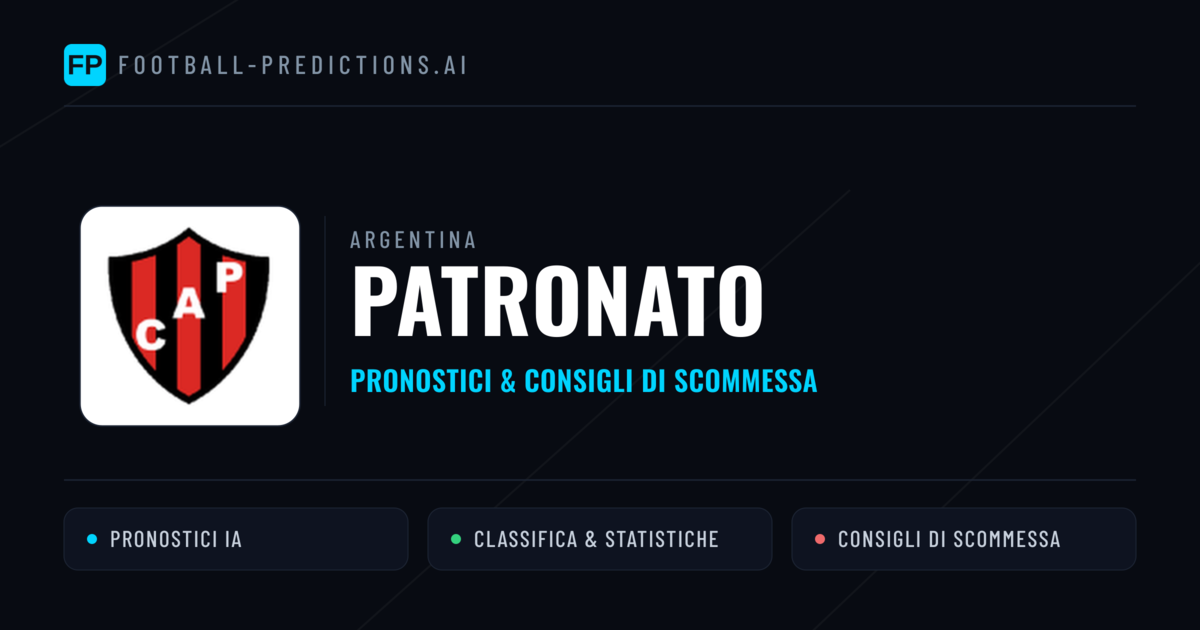 Pronostici e Statistiche Patronato