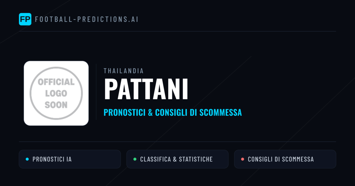 Pronostici e Statistiche Pattani