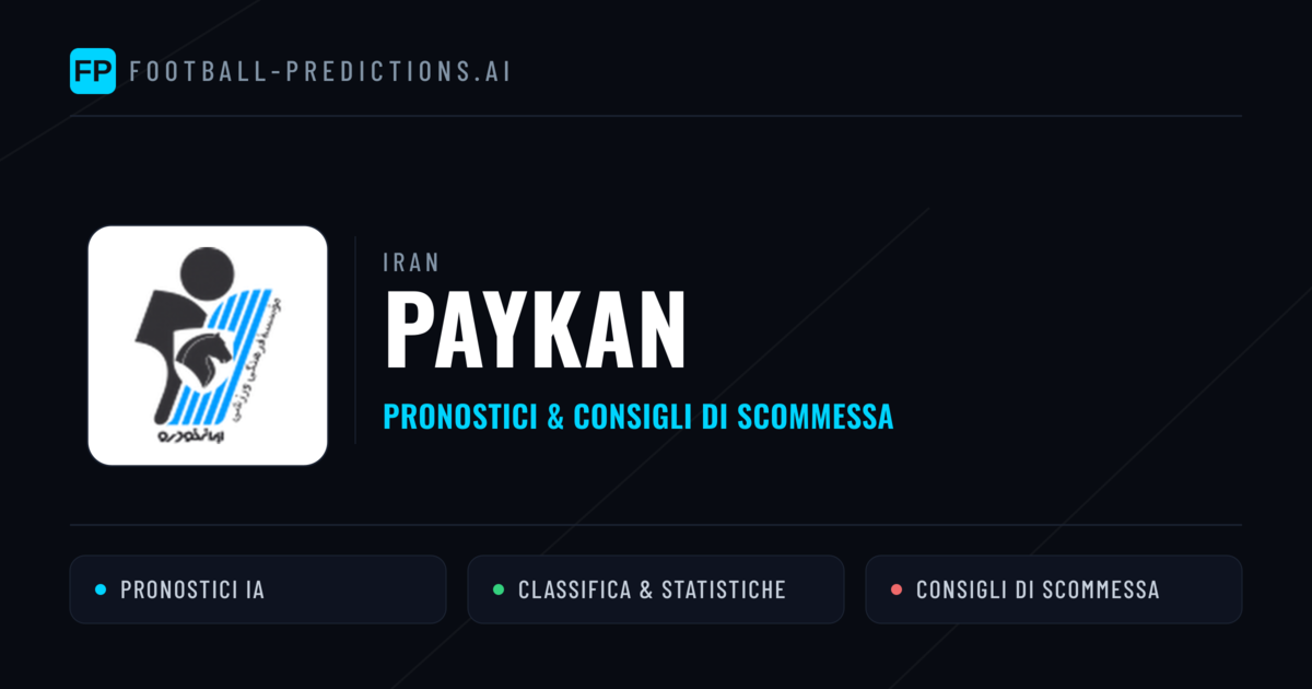 Pronostici e Statistiche Paykan