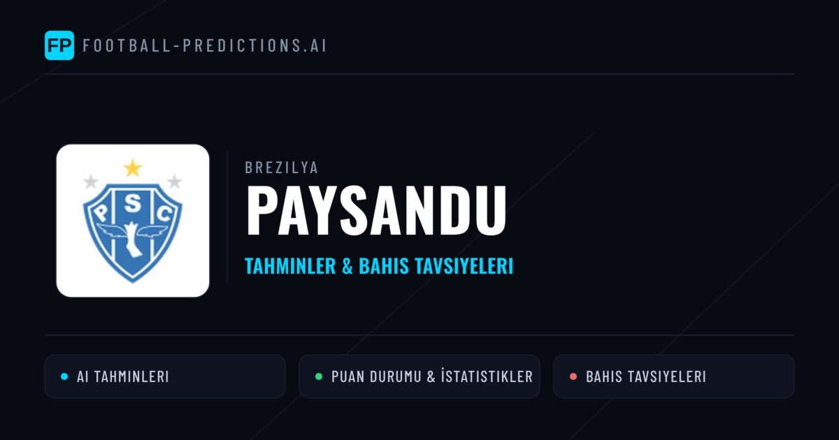 Paysandu Tahminleri & İstatistikler