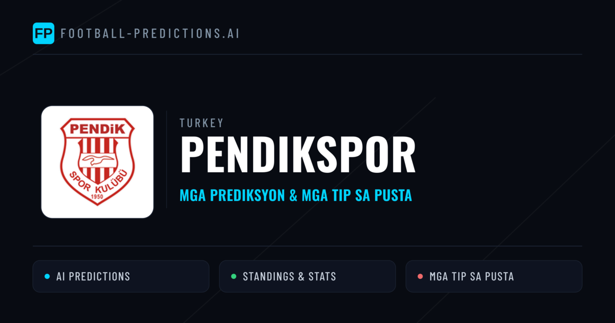 Pendikspor Predictions & Stats