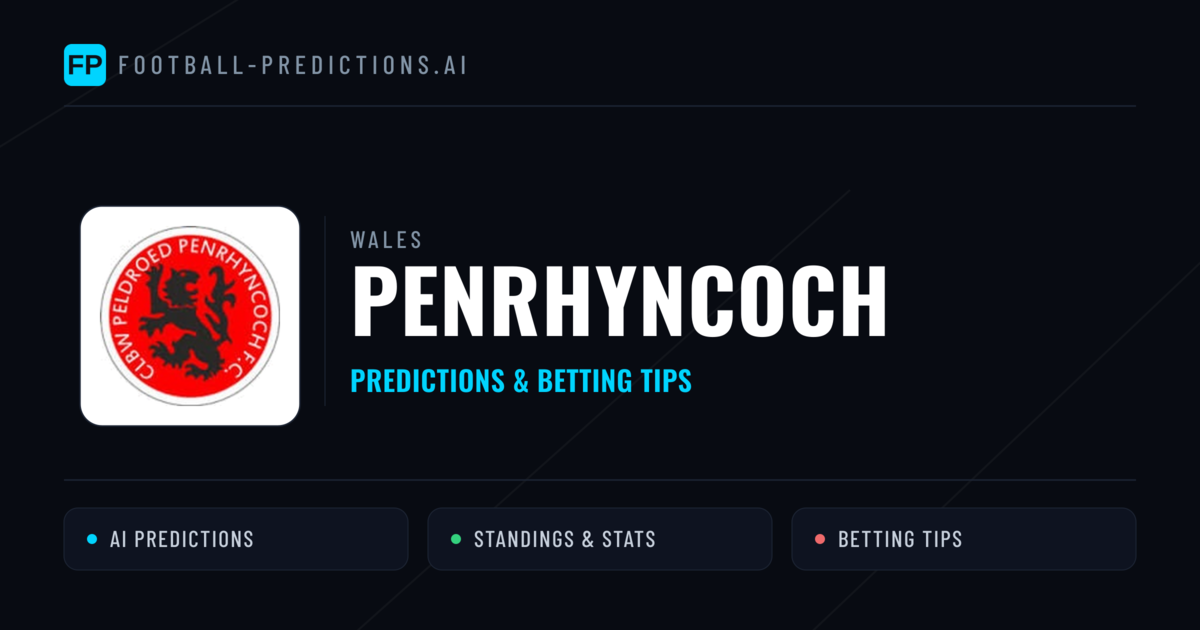 Penrhyncoch Predictions & Stats