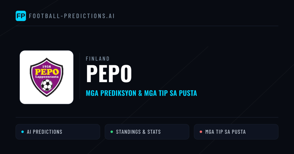 PEPO Predictions & Stats