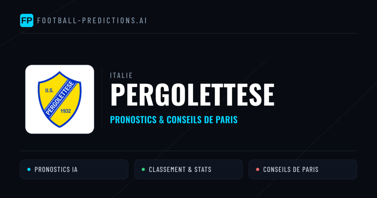 Pergolettese Pronostics & Statistiques