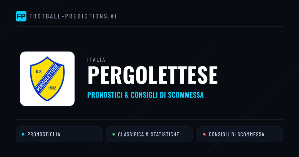 Pronostici e Statistiche Pergolettese