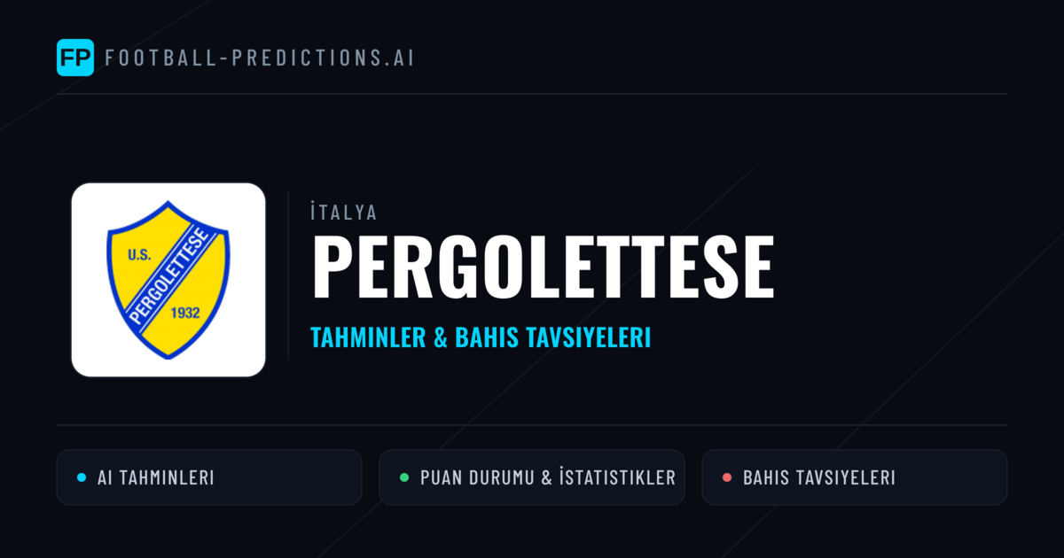 Pergolettese Tahminleri & İstatistikler