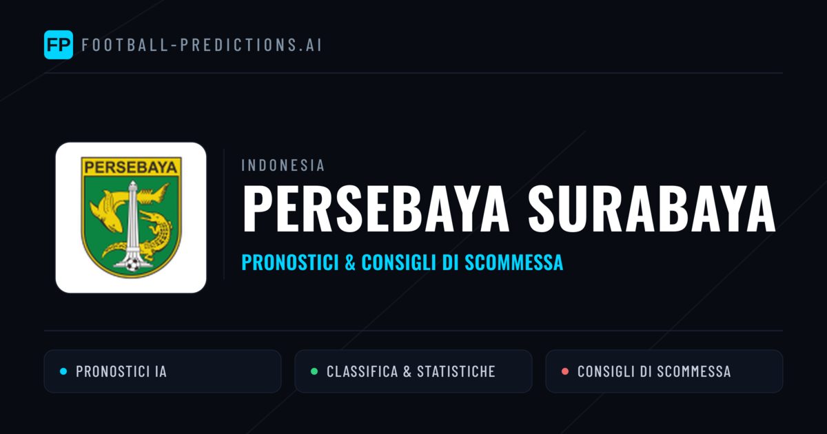 Pronostici e Statistiche Persebaya Surabaya
