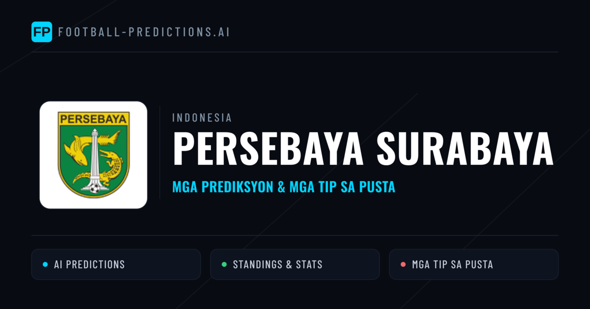 Persebaya Surabaya Predictions & Stats